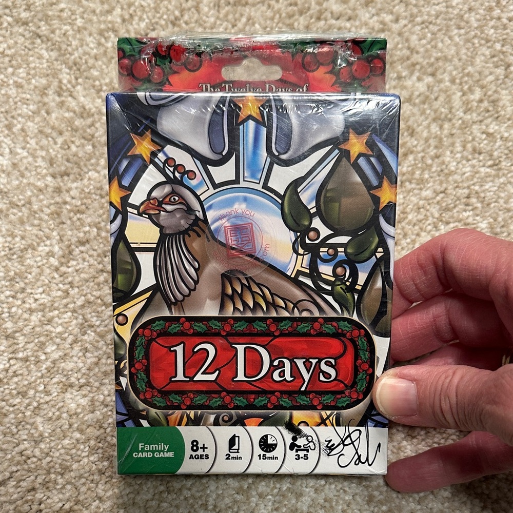 NWOT Gamesmith - 12 Days Card Game - Ages 8 and up Unopened